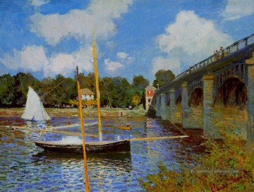 Le pont routier d’Argenteuil III Claude Monet Peinture à l'huile